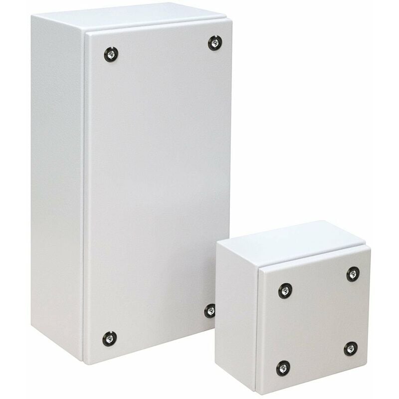 foto del prodotto ide ela301595 scatole metalicas senza ingresso di cavi, ip 65, ral 7035