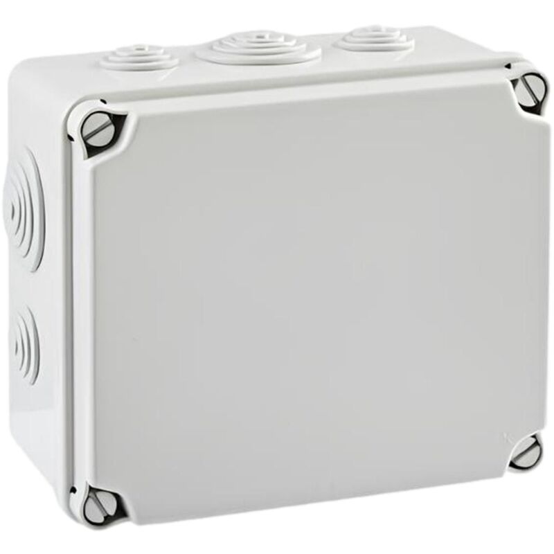 foto del prodotto ide ip67 scatola ermetica per degustazione, con coperchio opaco e lati lisci, 151mm x 175mm x 95mm, grigio, 1