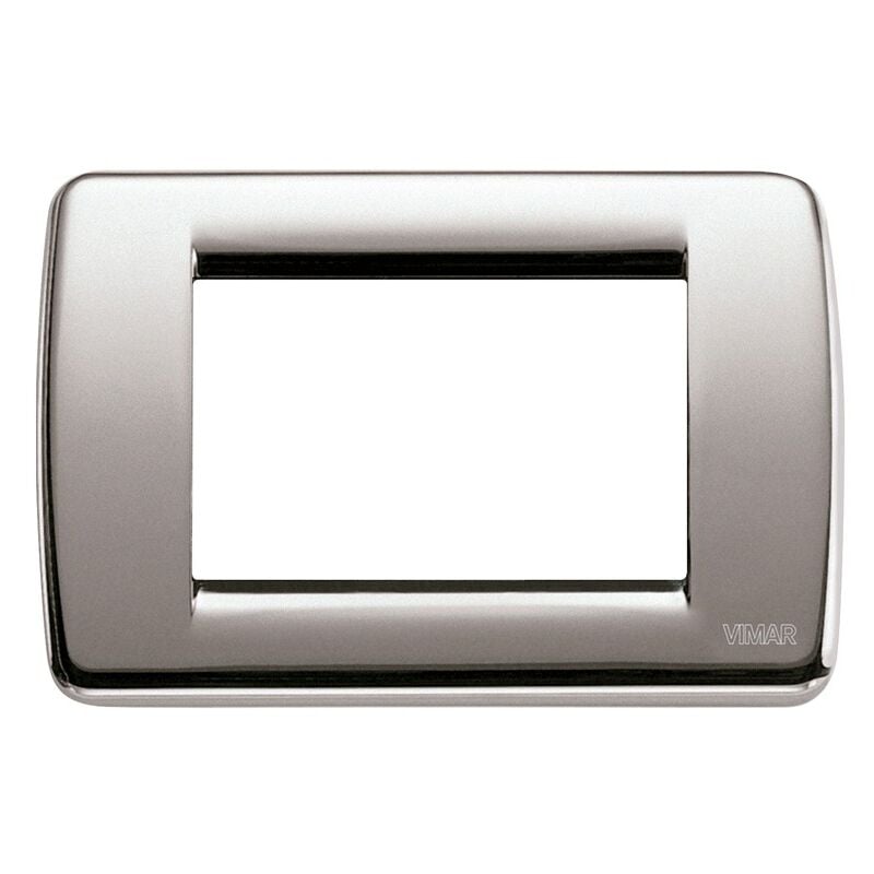 foto del prodotto idea placca rondò 3 moduli nichel spazzolato 16753.34 - vimar