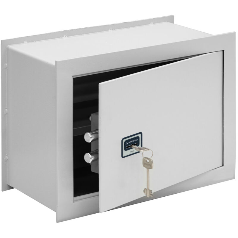 foto del prodotto ideal 5 271350 cassaforte a muro con serratura a chiave, cassaforte da incaso a parete per abitazioni, facile da usare, 30 x 41 x 20 cm, 17 l