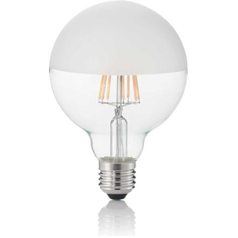 foto del prodotto ideal lux - 10 lampadine led globo d95 e27 8 watt 3000 k 780 lm trasparente bianco satinato