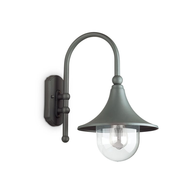 foto del prodotto ideal lux applique arco rustica country cima alluminio antracite 1 luce e27