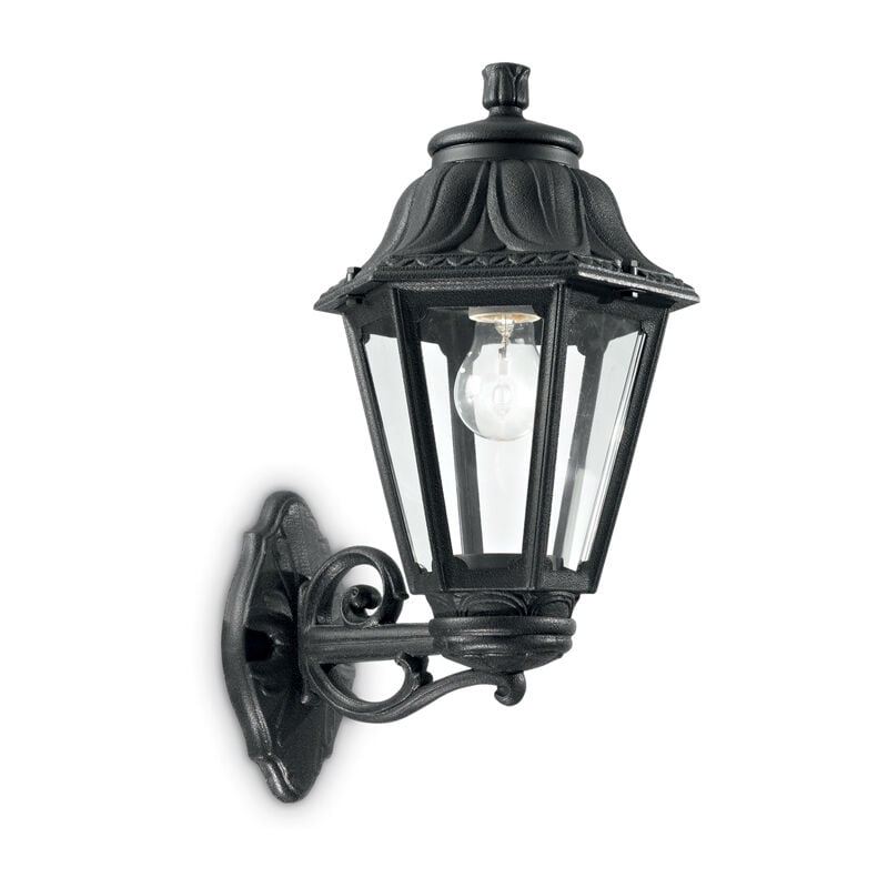 foto del prodotto ideal lux applique classica dafne materie plastiche nero 1 luce e27 big