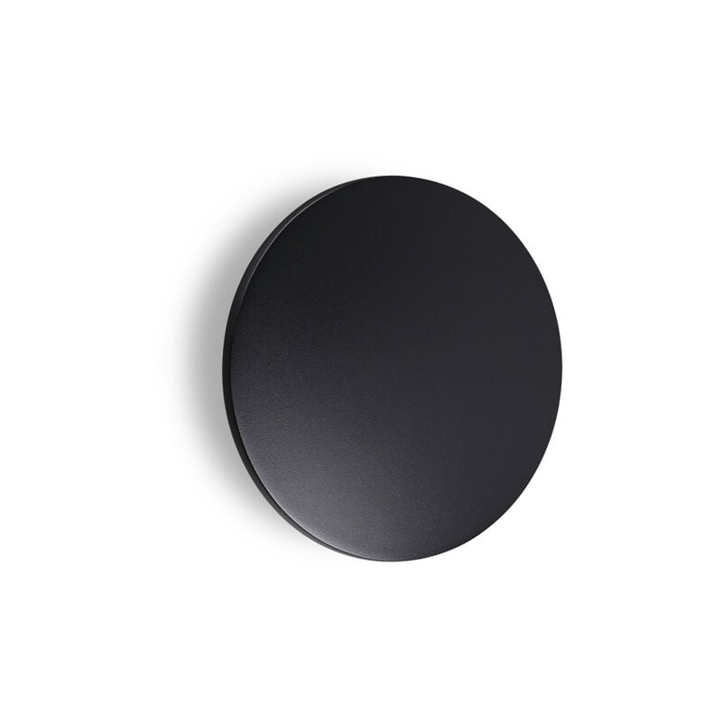 foto del prodotto ideal lux applique contemporanea punto alluminio nero led 9w 3000k ip54