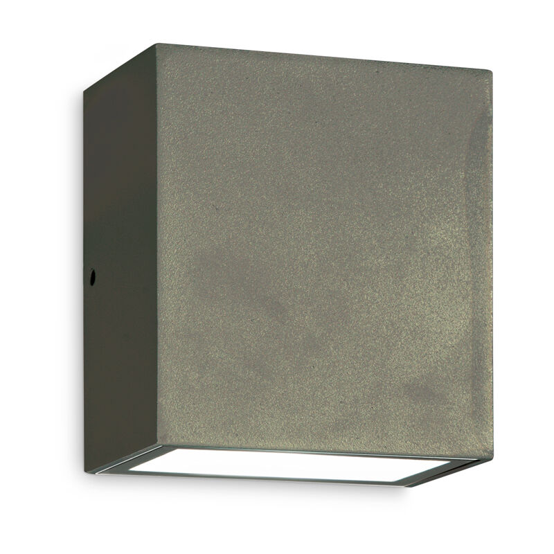 foto del prodotto ideal lux applique da parete contemporanea argo alluminio grigio led 6w 4000k ip65