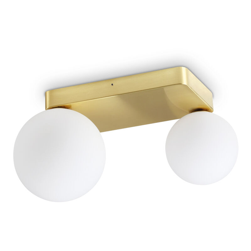 foto del prodotto ideal lux applique da parete contemporanea penta metallo oro 2 luci g9 4w 3000k ip20