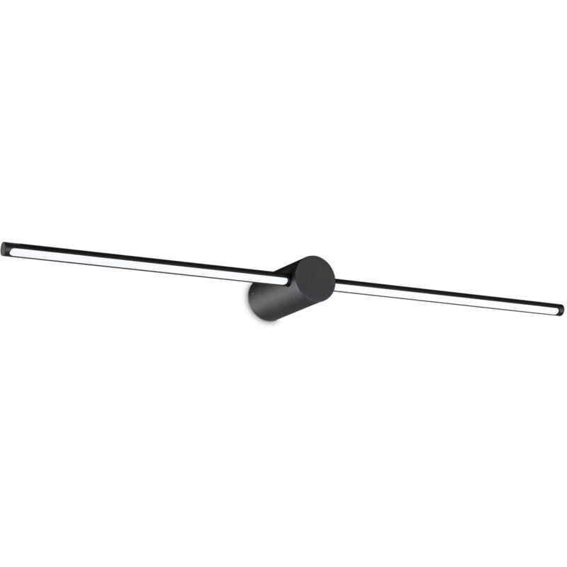 foto del prodotto ideal lux applique da parete contemporaneo filo alluminio nero led 13w 3000k ip44
