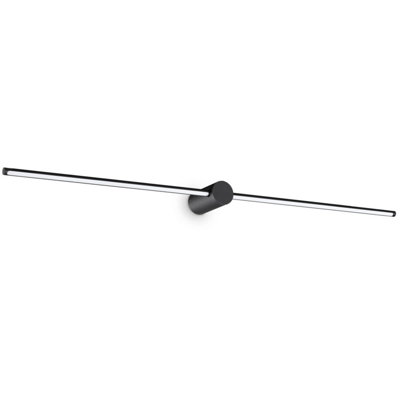 foto del prodotto ideal lux applique da parete contemporaneo filo alluminio nero led 16w 3000k ip44