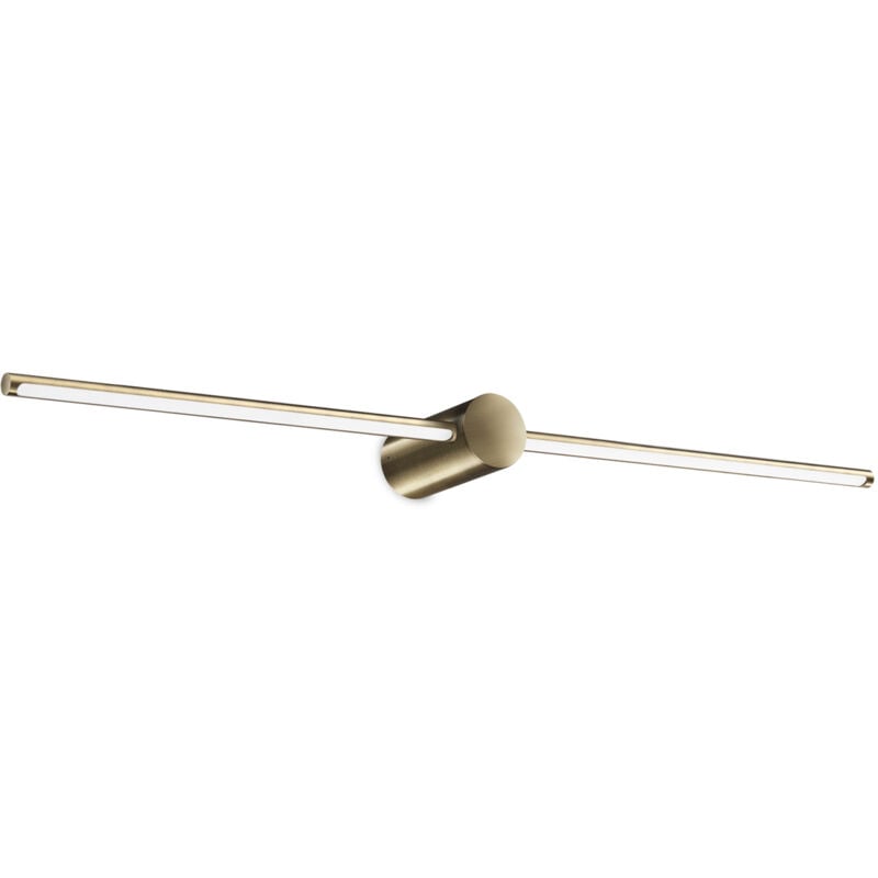 foto del prodotto ideal lux applique da parete contemporaneo filo alluminio ottone led 13w 3000k ip44