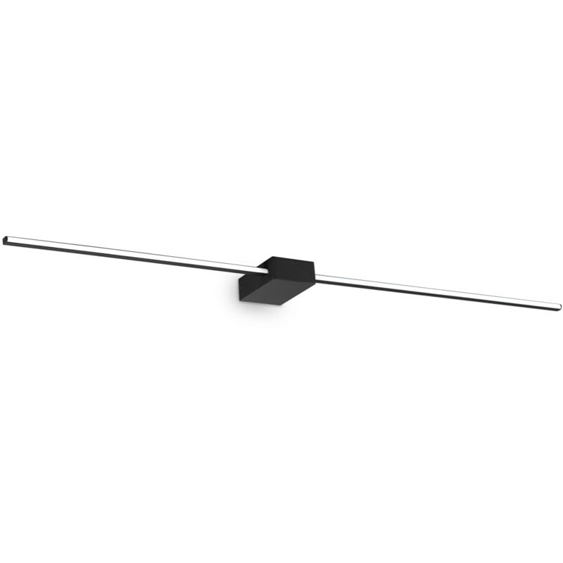 foto del prodotto ideal lux applique da parete contemporaneo theo alluminio nero led 30,5w 3000k ip20