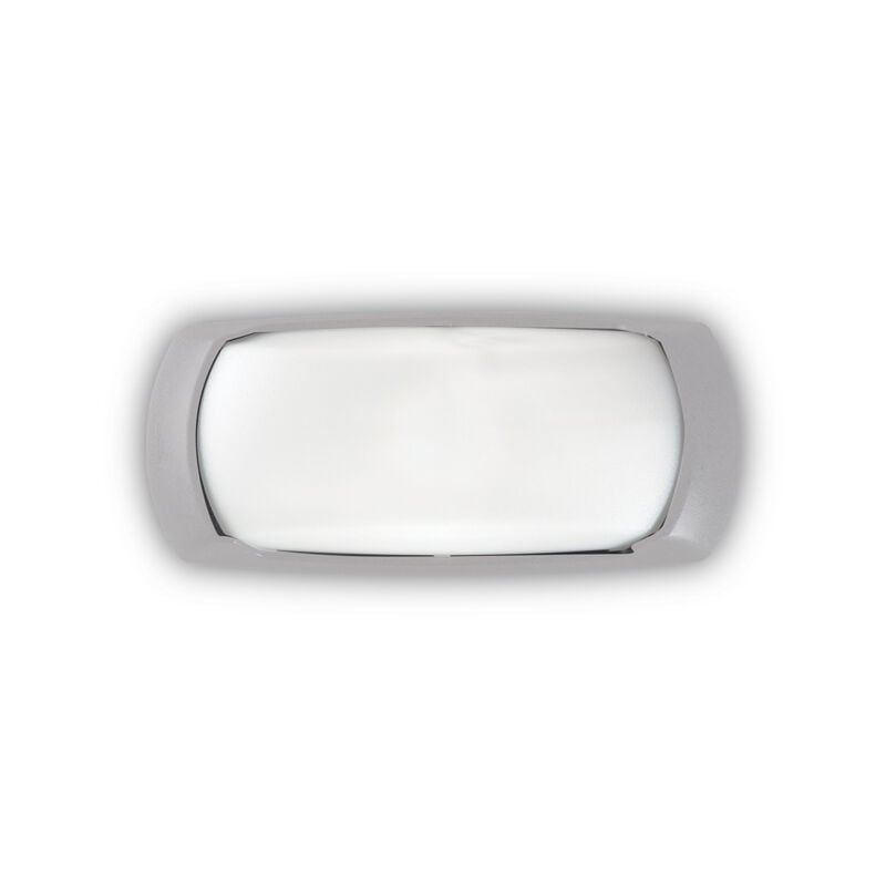 foto del prodotto ideal lux applique moderna felix 2 materie plastiche grigio 1 luce e27