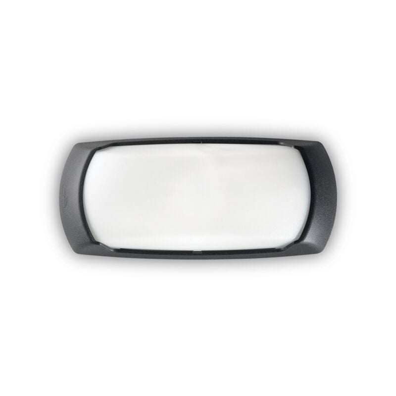 foto del prodotto ideal lux applique moderna felix 2 materie plastiche nero 1 luce e27