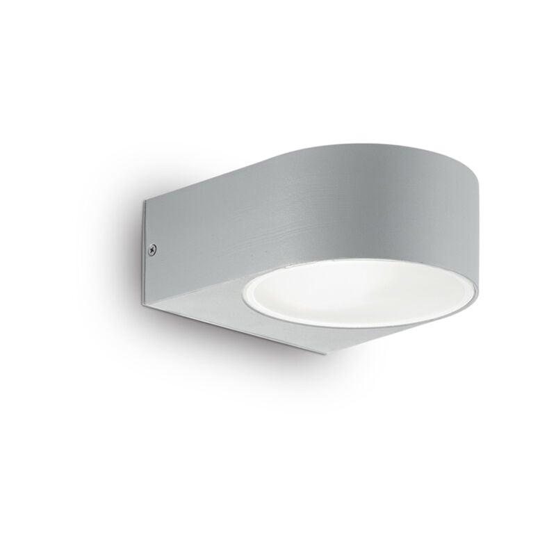 foto del prodotto ideal lux applique moderna iko metallo grigio 1 luce e27