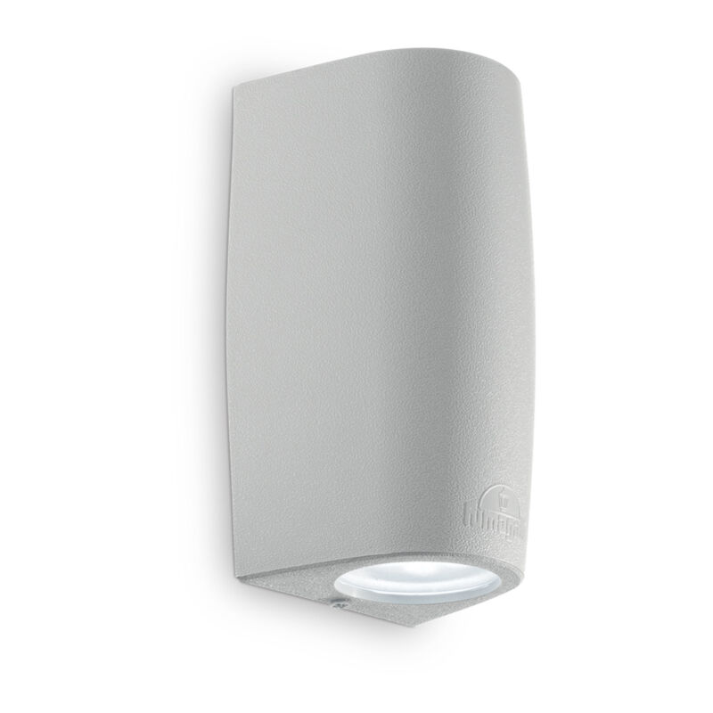 foto del prodotto ideal lux applique moderna keope materie plastiche grigio 2 luci gu10