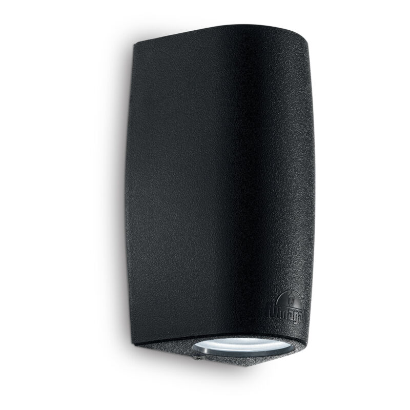 foto del prodotto ideal lux applique moderna keope materie plastiche nero 2 luci gu10