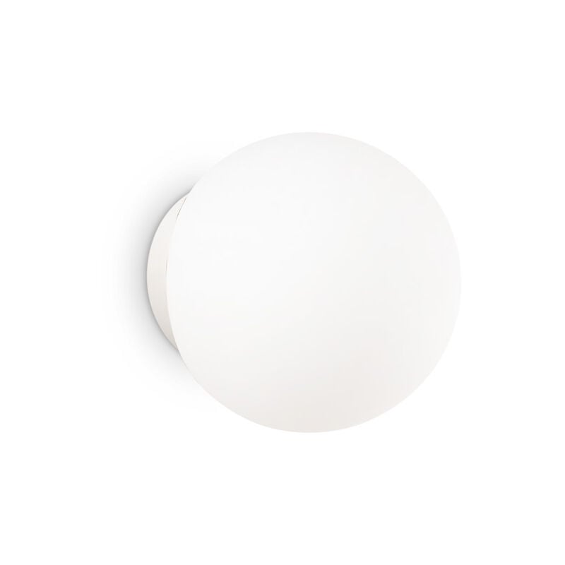 foto del prodotto ideal lux applique moderna mapa vetro bianco 1 luce g9 3w 3000k luce calda