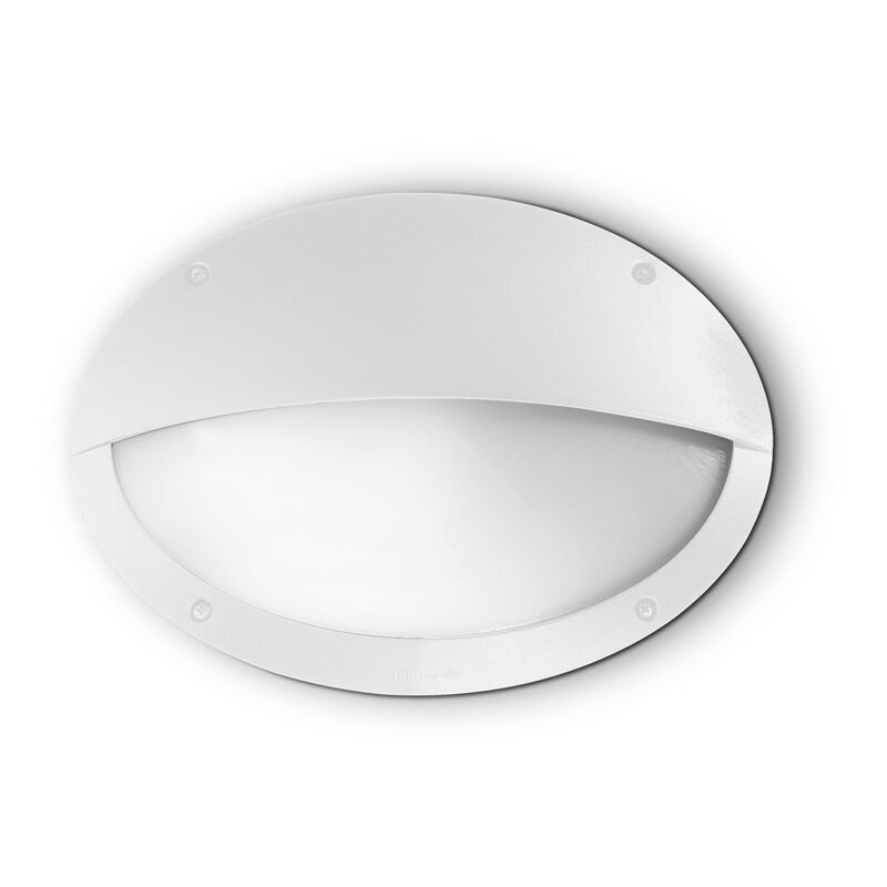 foto del prodotto ideal lux applique moderna medea 2 materie plastiche bianco 1 luce e27