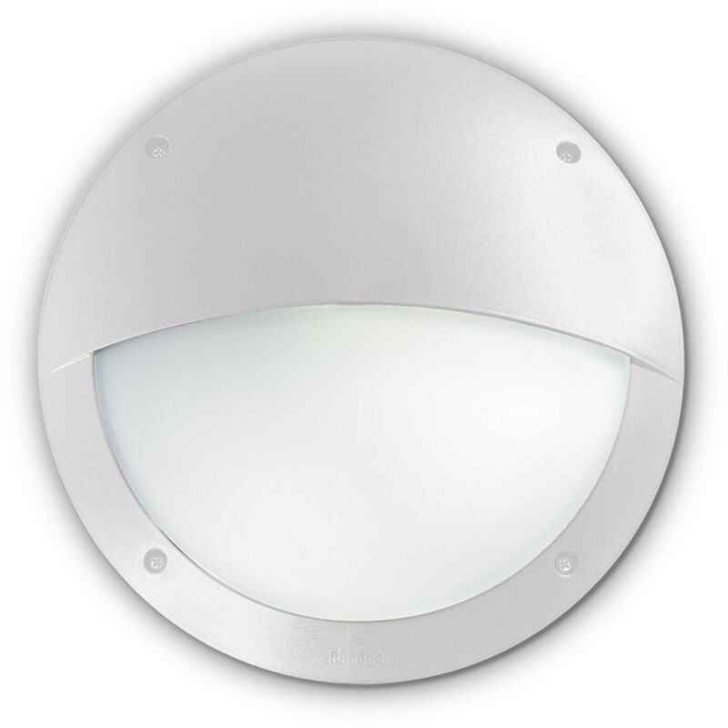 foto del prodotto ideal lux applique moderna polar 2 materie plastiche bianco 1 luce e27