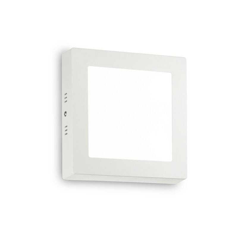 foto del prodotto ideal lux applique moderna square universal alluminio plastiche bianco led 13,5w 3000k d17
