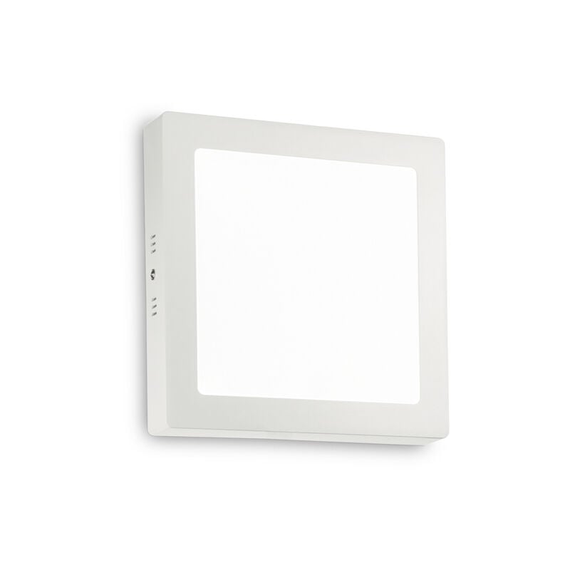 foto del prodotto ideal lux applique moderna square universal alluminio plastiche bianco led 19w 3000k d22