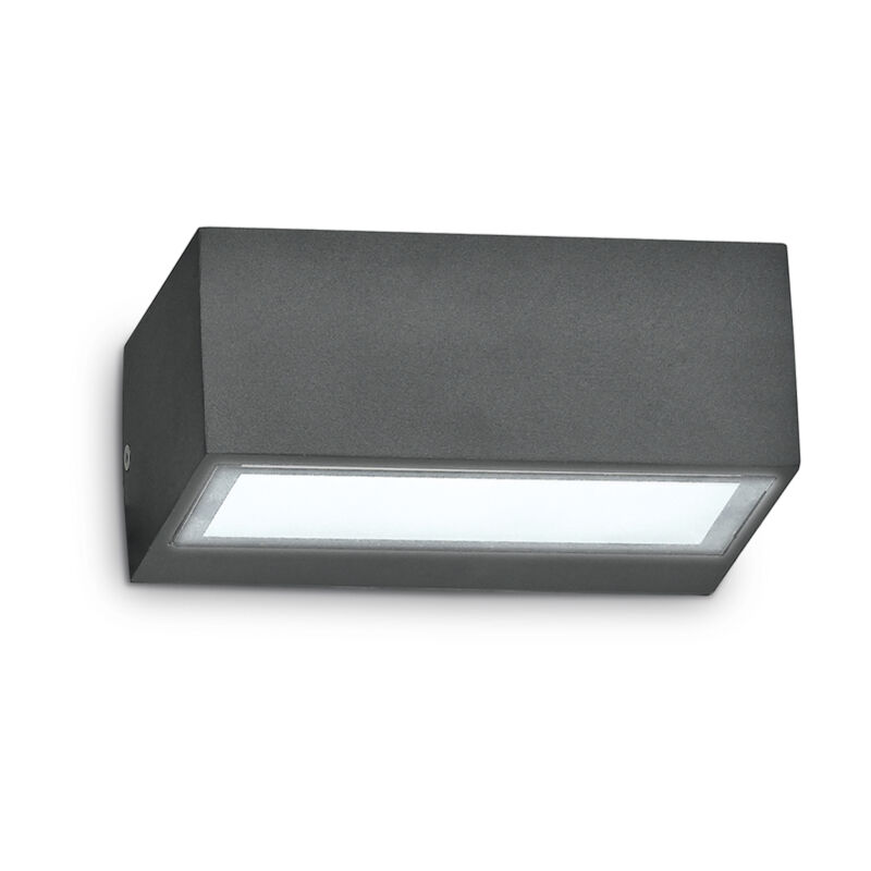 foto del prodotto ideal lux applique moderna twin alluminio antracite 1 luce g9 3w 3000k luce calda