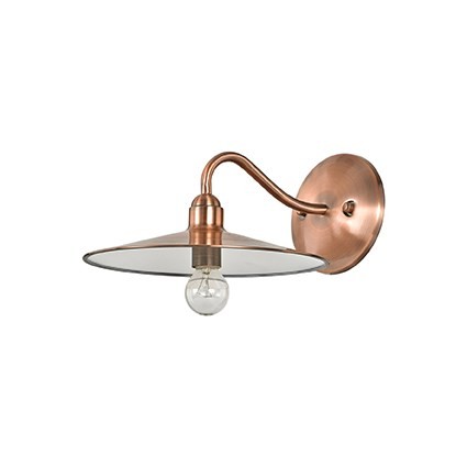 foto del prodotto ideal lux applique rustica country cantina metallo rame 1 luce e14