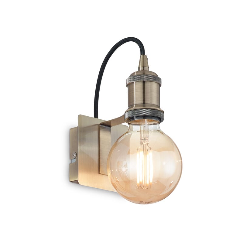foto del prodotto ideal lux applique rustica country frida metallo ottone brunito 1 luce e27