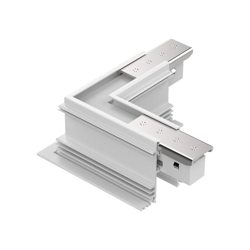 foto del prodotto ideal lux connettore incasso orizzontale elettrificato on off ego alluminio bianco