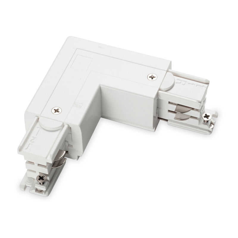 foto del prodotto ideal lux connettore principale e destro on off link alluminio bianco