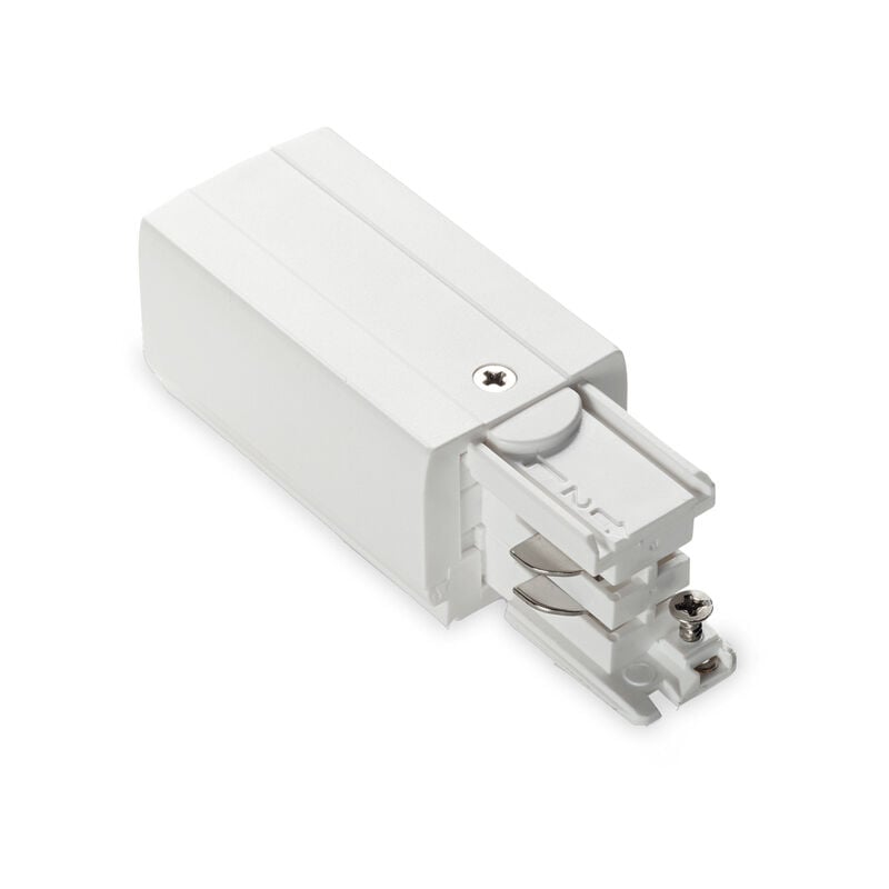 foto del prodotto ideal lux connettore principale e destro on off link alluminio bianco senza finiture