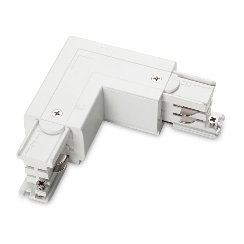 foto del prodotto ideal lux connettore principale e sinistro on off link alluminio bianco