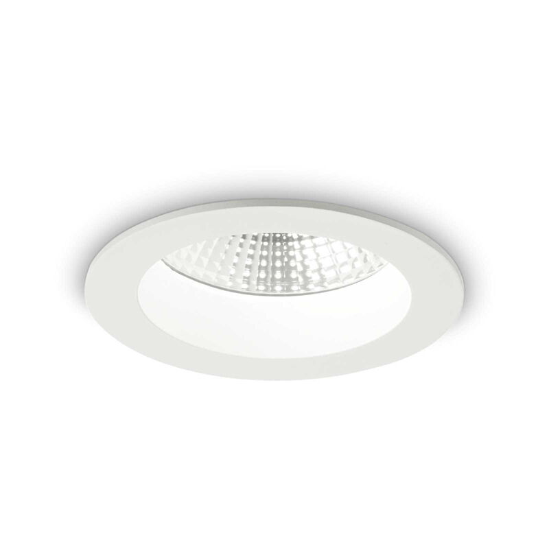immagine 0 del prodotto ideal lux faretto incasso basic fi alluminio bianco led 10w 3000k luce calda