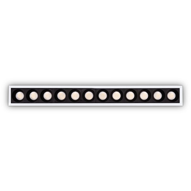 foto del prodotto ideal lux faretto incasso contemporaneo lika alluminio bianco led 10w 3000k ip20