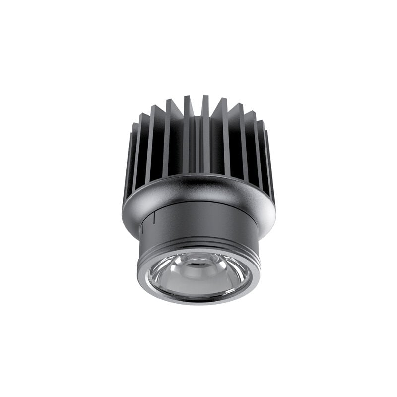 foto del prodotto ideal lux faretto incasso dynamic alluminio nero led 15w 2700k luce calda
