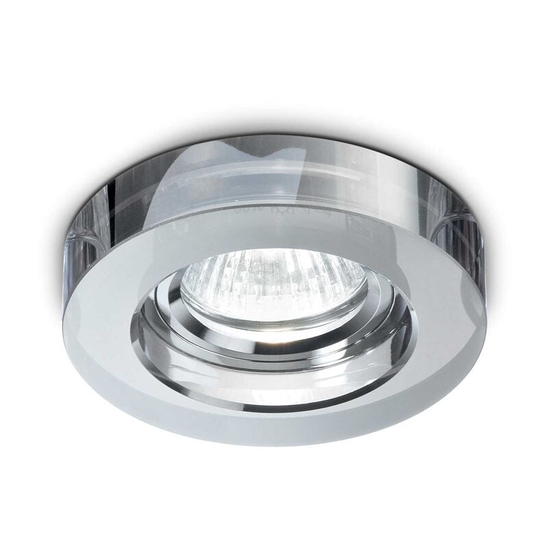 foto del prodotto ideal lux faretto incasso moderno blues alluminio fum 1 luce gu10 5w 3000k luce calda