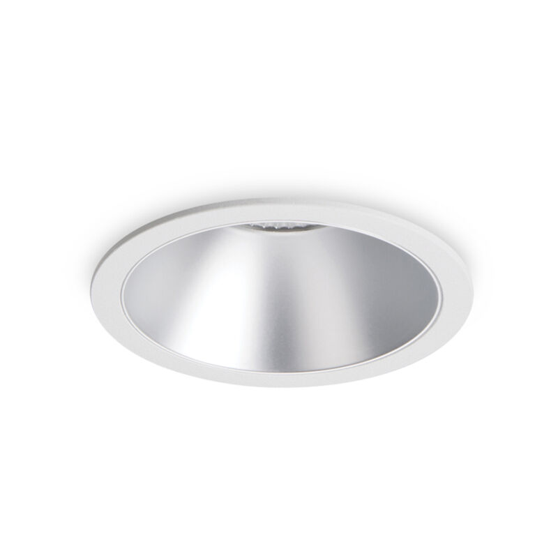 foto del prodotto ideal lux faretto incasso moderno game alluminio bianco e argento led 11w 3000k