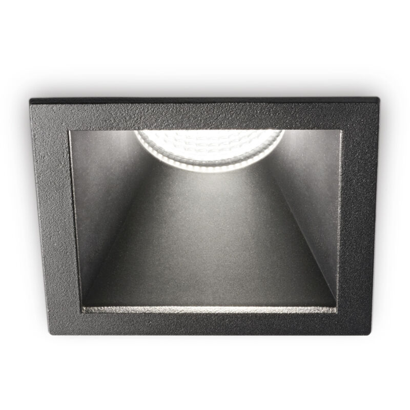 foto del prodotto ideal lux faretto incasso moderno game alluminio nero led 11w 3000k ip65