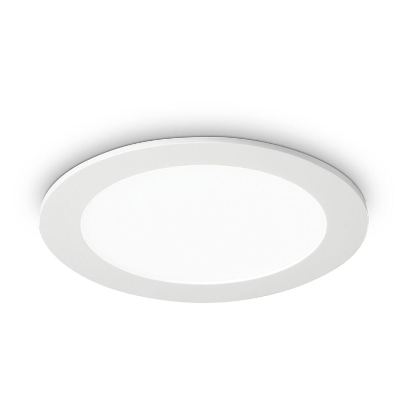 foto del prodotto ideal lux faretto incasso moderno groove alluminio bianco led 20w 3000k d16,8cm