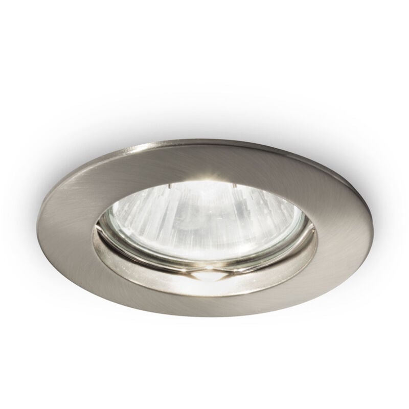 foto del prodotto ideal lux faretto incasso moderno jazz metallo nickel 1 luce gu10