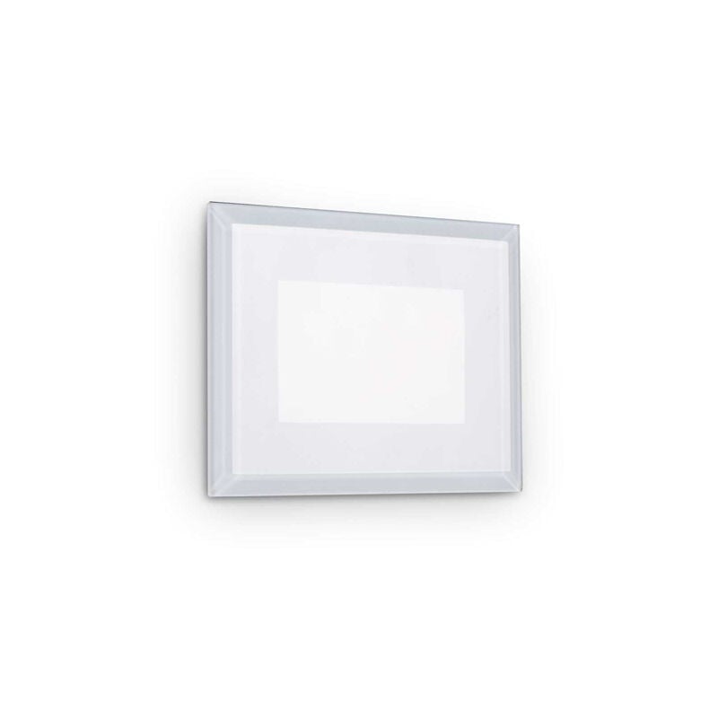 foto del prodotto ideal lux faretto moderno indio alluminio bianco led 5w 3000k luce calda