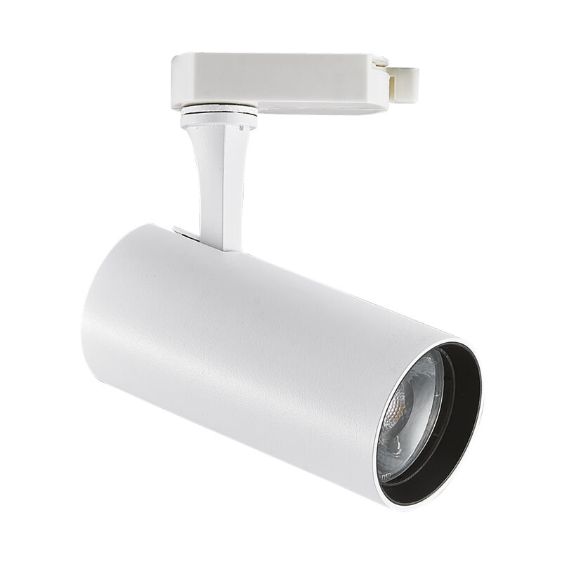 foto del prodotto ideal lux illuminazione a binario contemporanea fox alluminio nero led 8w 4000k ip20