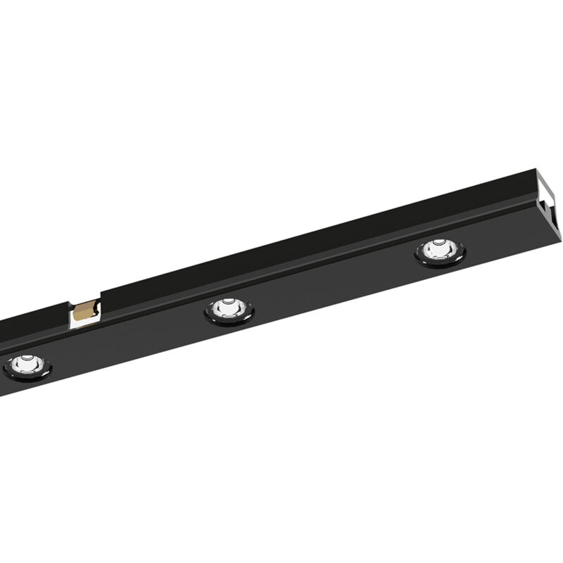 foto del prodotto ideal lux illuminazione a binario contemporanea stick alluminio nero led 6w 3000k ip20