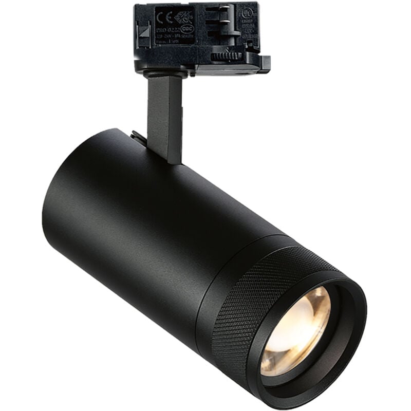 foto del prodotto ideal lux illuminazione a binario contemporaneo eos alluminio nero led 25w 4000k ip20