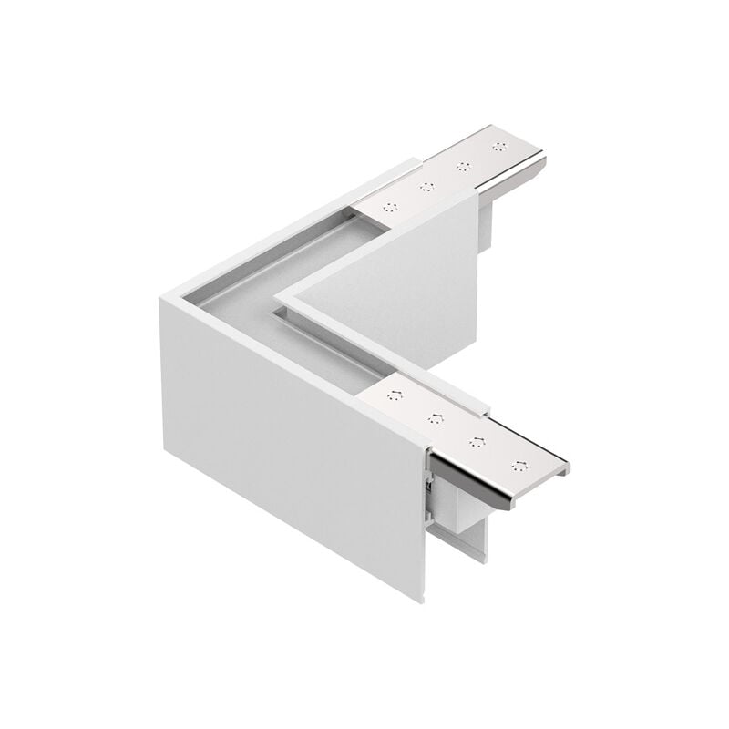 foto del prodotto ideal lux kit alto per superficie binario orizzontale on off ego alluminio bianco