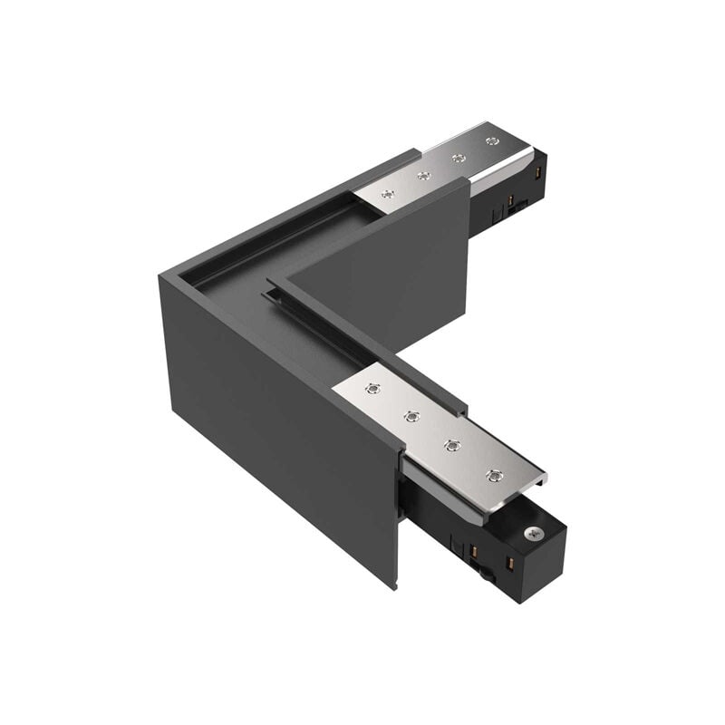 foto del prodotto ideal lux kit alto per superficie binario orizzontale on off ego alluminio nero