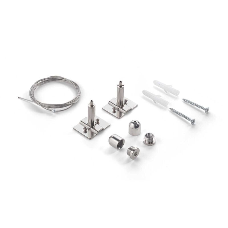 foto del prodotto ideal lux kit cavo steel alluminio cromo 2m