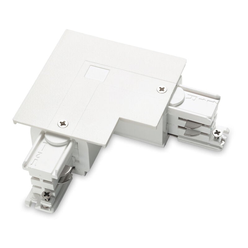 foto del prodotto ideal lux kit connettore da incasso destro on off link alluminio bianco