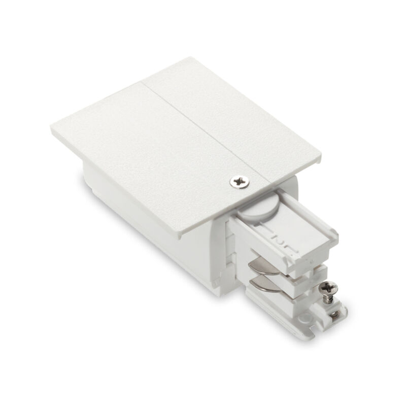 foto del prodotto ideal lux kit connettore da incasso principale e sinistro on off link alluminio bianco