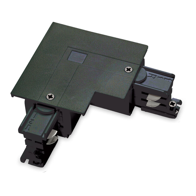 foto del prodotto ideal lux kit connettore da incasso sinistro on off link alluminio nero