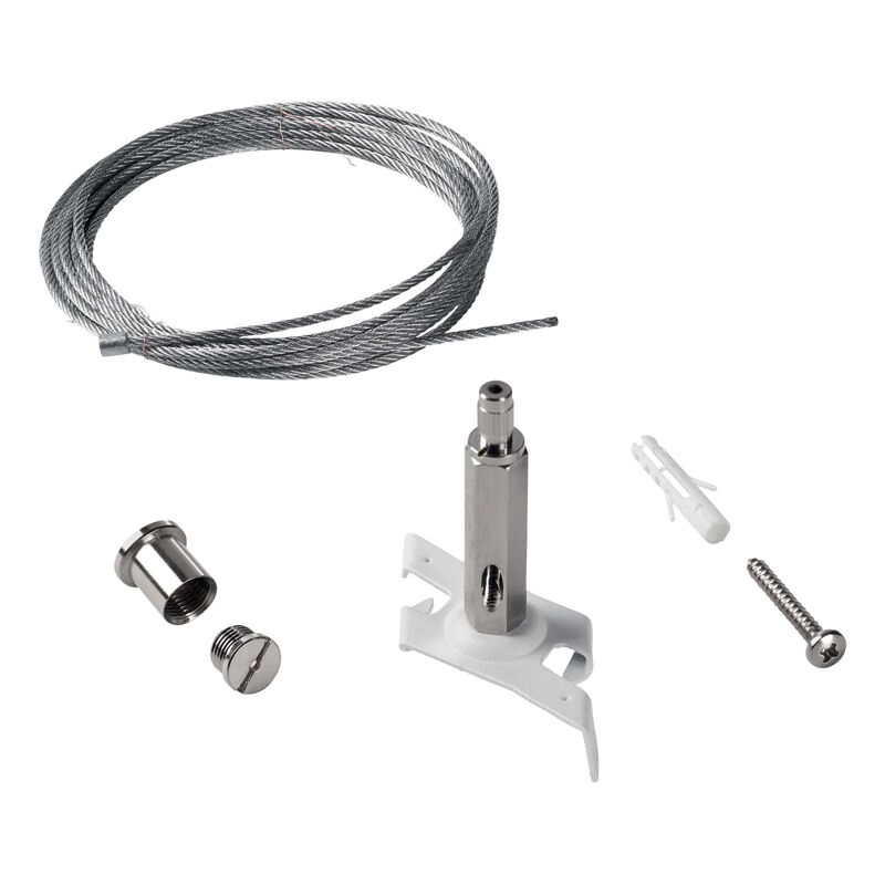 foto del prodotto ideal lux kit sospensione senza rosone link metallo bianco 5m